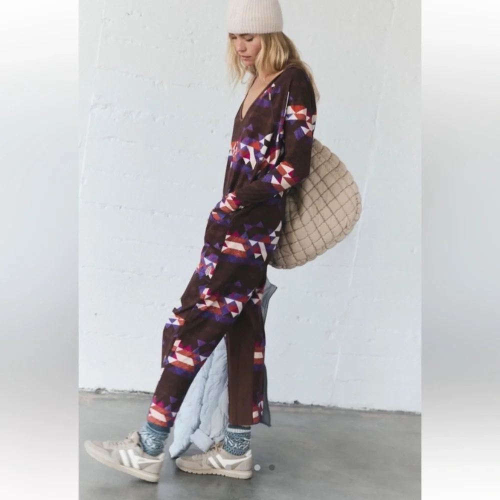 FP Movement Hot Shot Long-sleeved Printed Onesie - Size Medium - Picture 4 of 11